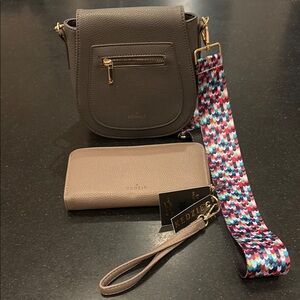 Lot of 2 Kenzie Crossbody Bags and Rainbow Strap